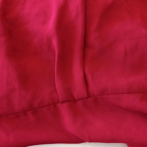 Venessa Collection Red Button Front Cape Tunic - Picture 16 of 16